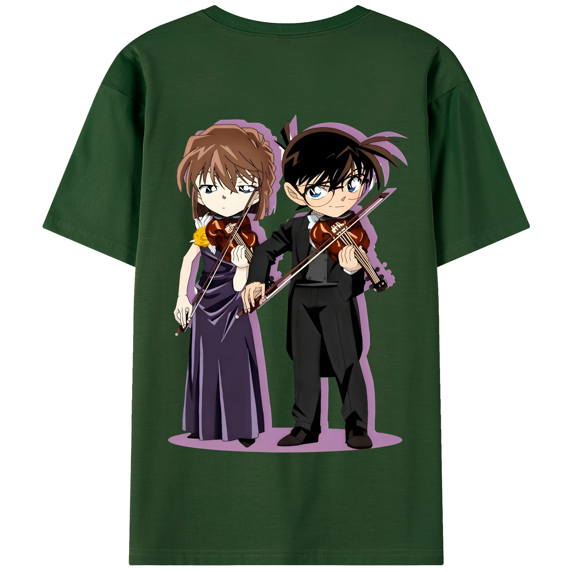 （画像用） 名探偵コナン 灰原 哀 はいばら あい Detective Conan Anita Hailey、Vi Graythorn Haibara Ai 綿100％半袖Tシャツ（背面プリント）
